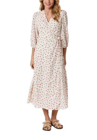 Neo Noir Malinga Simple Flower Dress Klänningar Dam Röd 38