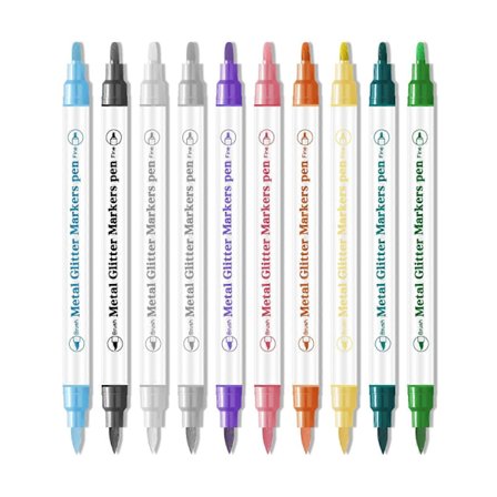 10 stk./sett Neglekunstpenner Sett, Neglekunst 3D Malt Penn Tegning Neglepunkt Graffiti Dotting Penn Neglelakkpenner DIY[D]