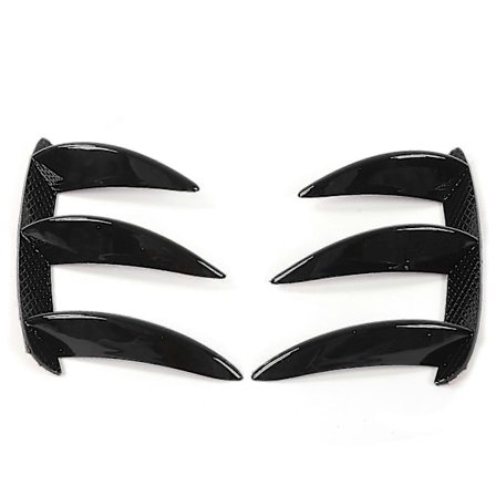 2 stk. Bagkofanger Canard Splitter Ventilationsfinne Erstatning til MercedesBenz W176 AMG Line 2013-2018