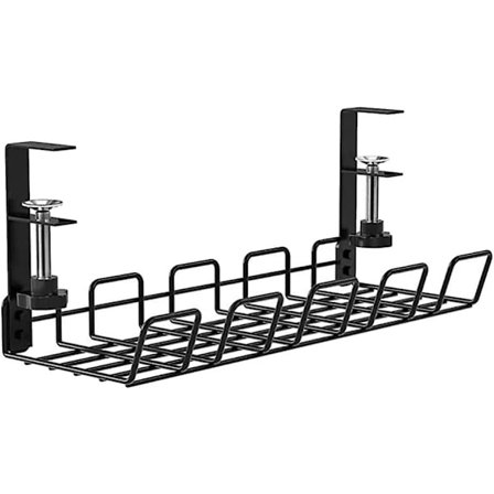 Kabelhåndtering Under Skrivebord Som Ledningskurvbrett For Kabelorganisering Avtakbar Uten Boring Ledningshylle Som Datamaskinkabelhåndtering Under 