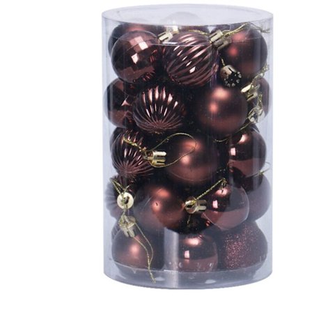 34 stk. 4 cm Udslettelige Julekuglepynt til Juletræ Fødselsdagsfest Bryllup Dekoration