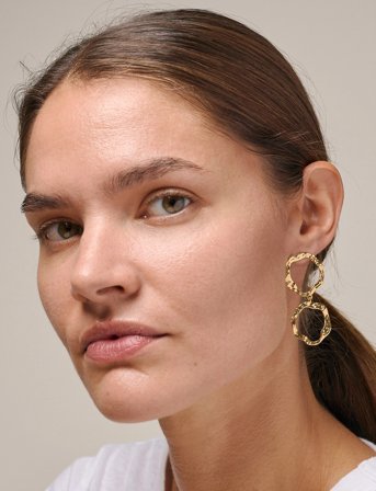 Enamel Copenhagen Earring, Miriam - Gold - ONE SIZE