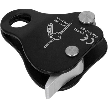 Kiipeilyköyden pysäytin, alumiiniseoksesta valmistettu itselukittuva 8-13 mm kiipeilyköyden pysäytin ulkokiipeilyyn ja vuorikiipeilyyn (musta) 