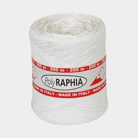 Presentband - vit - 200 mtr