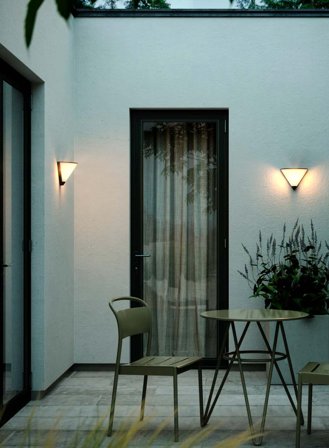 Noorstad utelampe vegg - sort