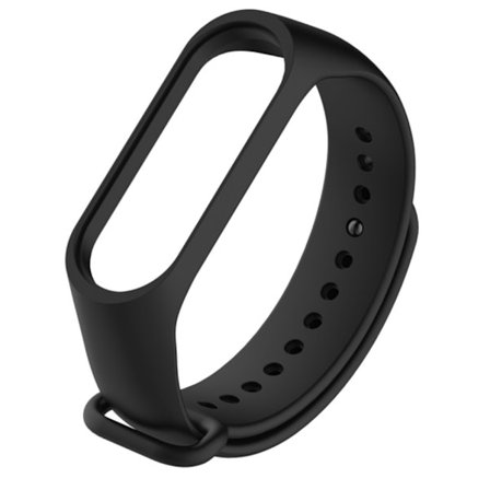 Silikonerem til Xiaomi Mi Band 3/4 Sort