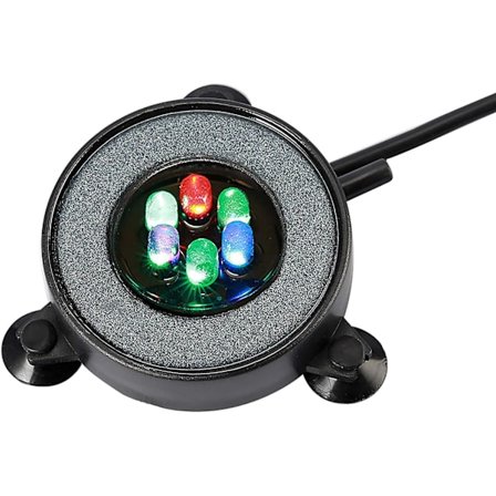 Akvariumstenskiva, rund akvariumbubblare med lysdioder, akvarium