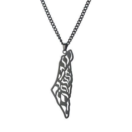 New necklace Palestine territory stainless steel men's and women's titanium steel necklace