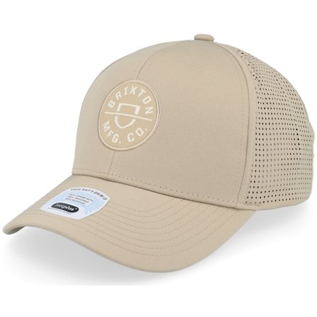 Brixton - Beige adjustable Casquette - Crest X Sand/Sand Adjustable @ Hatstore