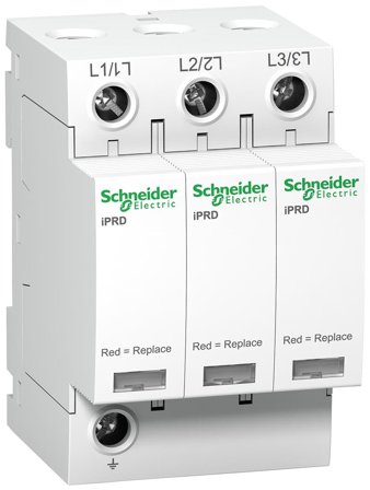 Schneider Electric A9L40301 Overspenningsvern mot indirekte nedslag, iPRD 40R 3 ledere, med kontakt, Stikkontakter & kabler