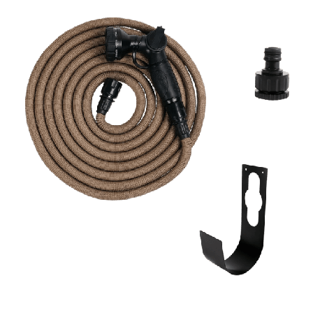 by Benson Trädgårdsslang Deluxe Set - 15m Dekoration Beige