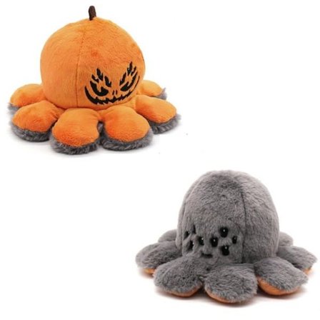 Dubbelsidig Plushie Toy Vändbar Big Spider Pumpkin Plysh Toy