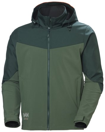 Helly Hansen Workwear Oxford 74290-474 Softshelljacka mörkgrön/grön Mörkgrön/grön, Kläder
