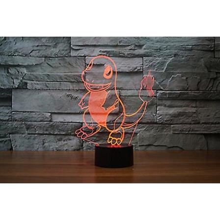 Barngåva Anime Pikachu Nattljus Touch Sensor Sovrum 3d Illusion Nattljus Ledanime Lampa Färgglad Fjärrkontroll Nattljus Hemprylar