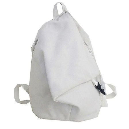 Ryggsäckar vintage student canvas ryggsäck vit