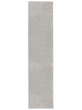 Tappeto Per Interni/Esterni Monocromatico Lavable Piccolo Anna - Grigio Argento 80X300 In Stile Scandinavo