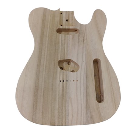 Håndlavet ubehandlet krop til udskiftning af træguitar DIY tilbehør