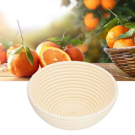 Jäskorg för bröd innovativ form bakplåt lämplig för kök hembageri beige rund 20x8cm