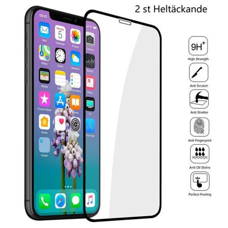Heltäckande Härdat Glas för Iphone 11 pro Xs och X