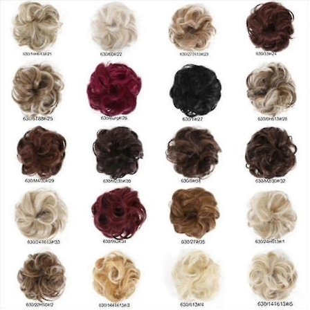 Lockig Messy Bun - Fyllig och vågig hårknutsscrunchie_Speciella gåvor