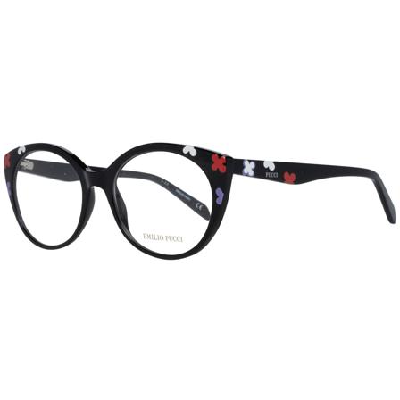 Emilio Pucci Glasses Ep5134 001 54 svart, Dam Accessoarer, Dam, Storlek: ONE SIZE