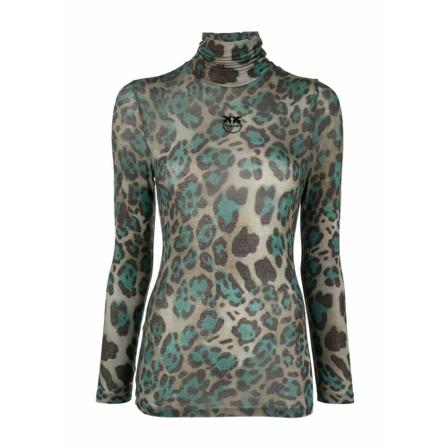 Pinko Abdaly 4 Turtle-Neck Trui , Groen , Dames , Maat: S