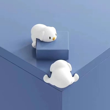 Baby Cartoon Safety Puppy Bord Hörnskydd Safe Soft Sili