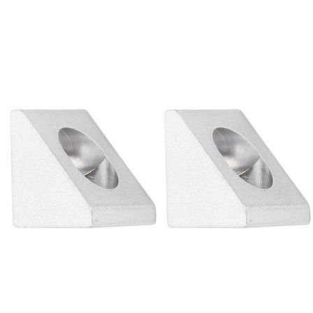 2 kpl Suorakulmainen Kolmio Kulmatuki 19 mm x 19 mm