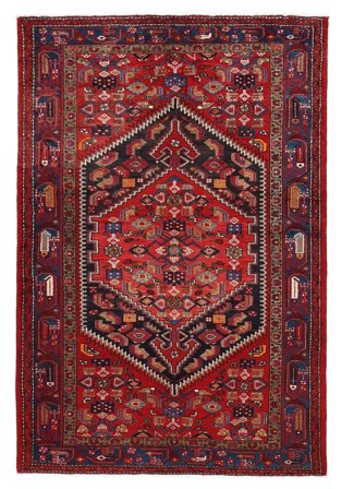 Tapis Hamadan 140X205 (Laine, Perse)