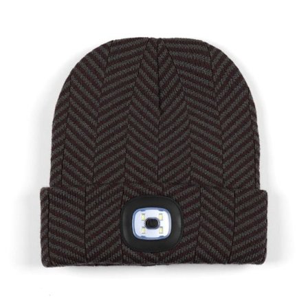 Led cap stickad mössa 4 4