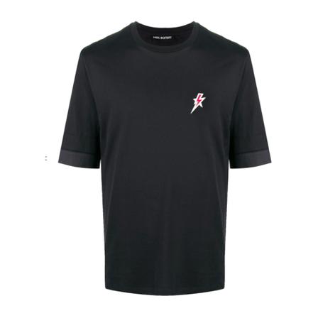 Neil Barrett, T-shirt Zwart, Heren, Maat:L