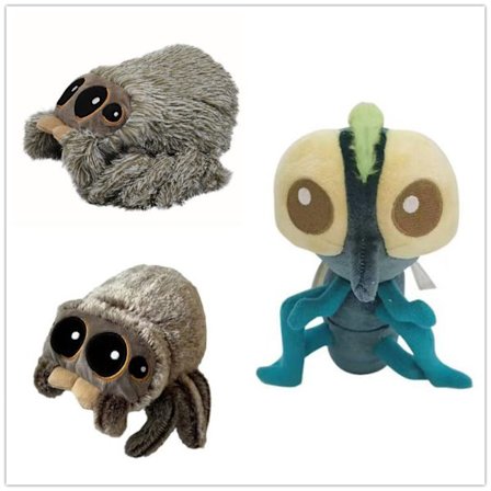 Xbi- Spider Lucas ven Bzzzz Plyslegetøj Lille edderkoppdukke Muppet dukke Lucas edderkop_yux