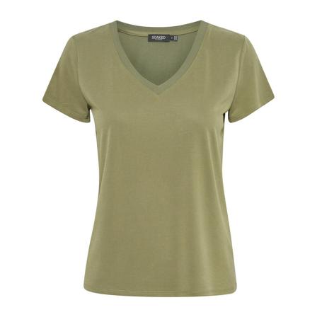 Soaked in Luxury, T-Shirts Groen, Dames, Maat:M,polyester