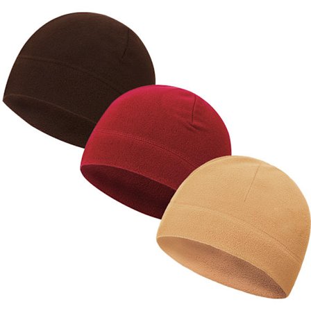 3 delar Vinter varm cap Mjuk polarfleece mössa