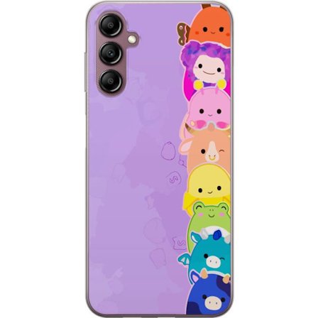 Yhteensopiva Puhelinkuori Samsung Galaxy A14 5G Tumma siluetti Jeesuksesta, jolla on orjantappurakruunu mustaa taustaa vasten, voimakkaassa kontrastis