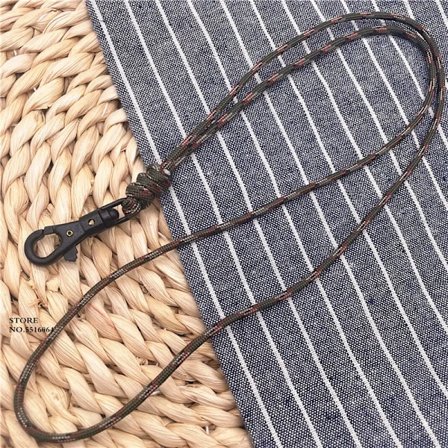1 st Utomhus Bergsklättring Hängande Halsband Rep Snodd För Telefon Kamera USB-hållare ID Passerkort Namnmärke Hållare Nyckelring
