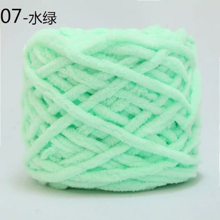 100g Chenille-sjaltråd til strikning DIY-materiale Farverigt håndstrikket garn til håndstrikning Hæklet tykt uldgarn uld 07