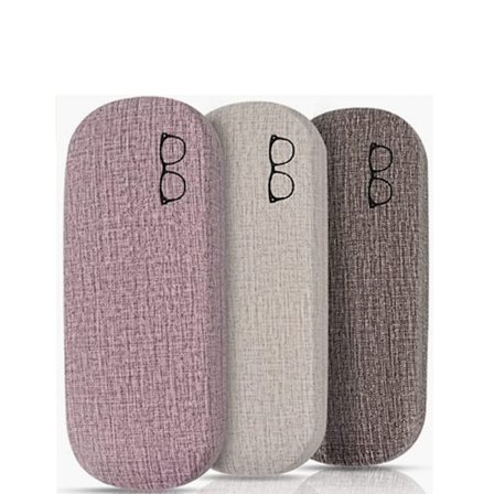 3-delt hård skal clamshell brilleetui, neutral bærbar