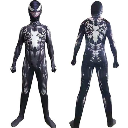 Venom Body Cosplay Kostyme Bodysuit Halloween Voksen Barn W