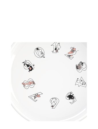 RIG-TIG Moomin Abc Dyb Tallerken Ø 15 Cm - White - Ø15X4CM