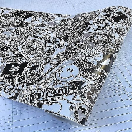 58*152cm högkvalitativ vinylomslagsklistermärke Bilfilm