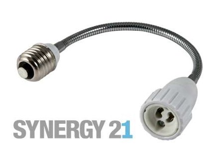 SYNERGY 21 LED Adapter für LED-Leuchtmittel E27->GU10 lang