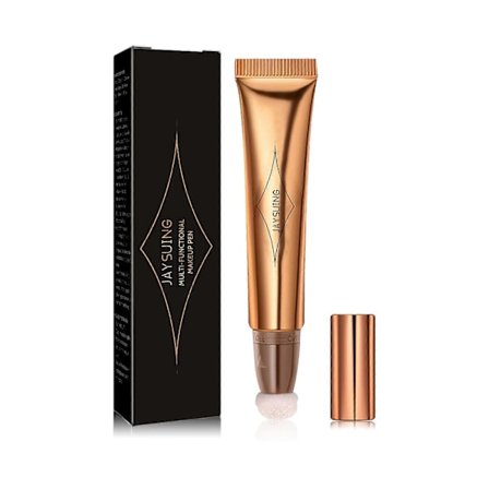 Jaysuing Multifunksjonell Kosmetisk Kost Reparer Tredimensjonal Flytende Kontur Ansikt Rouge Reparer Highlighter Sminkestift - Lys Rosa-Highlighter 