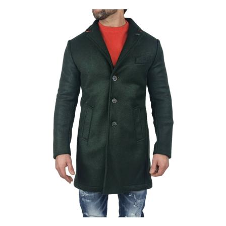 Bob, Single-Breasted Coats Groen, Heren, Maat:L