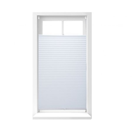 Plisserad persienn vit utan borrning