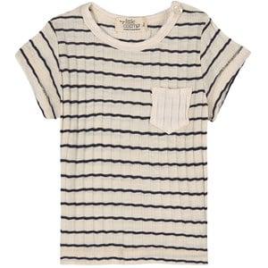 My Little Cozmo Cream Rib Stripe T-Shirt 9 Months - Tops - 9 months - Cream