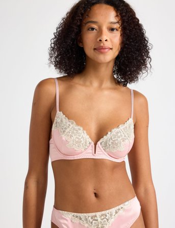 Lindex Bra Daisy Bianca - Pink - B x 80