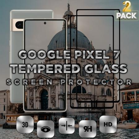 2-pack Google Pixel 7 - Härdat Glas 9h - Super Kvalitet 3d Skärmskydd