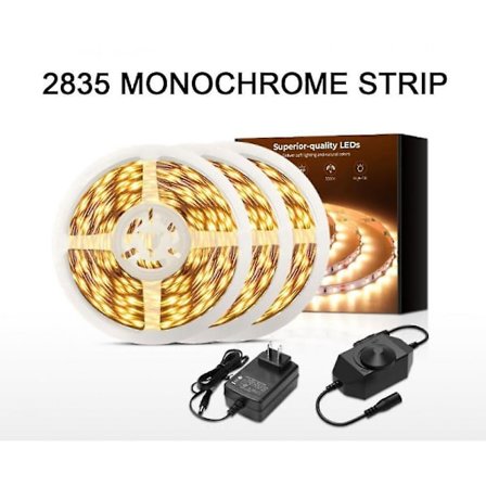 8m Bright Strip Bright Strip 1200led Hot White White Light Strip Neon Ip42 Manuell gradering