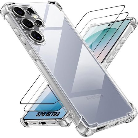 Stødabsorberende Cover - BOOLING - til Samsung Galaxy S26 Ultra - Forstærket Silikone - 2 Tempererede Glas